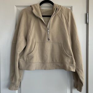 Lululemon Quarter Zip Scuba Crop Hoodie